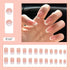 Wearable Detachable Love-Themed Checkerboard Fake Nail Pieces for a Sweetheart Manicure