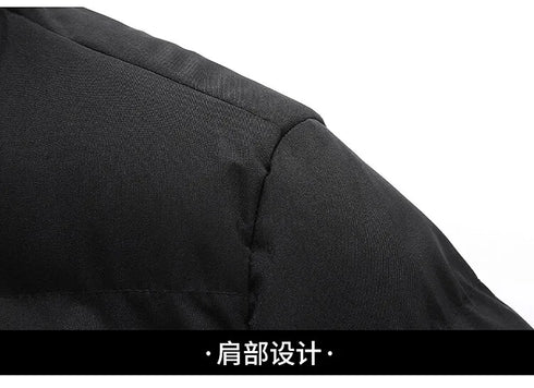 Men's Thick Thermal Cotton Parka Jacket for Winter - Windproof Casual Outerwear in Sizes M-5XL