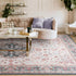 Machine Washable Vintage Area Rugs for Living Room with Non-Slip Rubber Backing