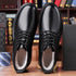 Handmade Mens Ankle Boots Casual Leather Shoes for Winter Outdoor Use