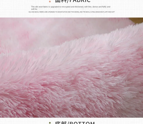 Plush Round Rug Mat for Living Room and Bedroom Home Decor