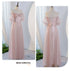 V-Neck Ruched Tulle A-Line Dress With Square Collar And Appliques And Bow Bridesmaid Dress