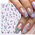 3D Nail Art Stickers with Daisy, Cherry Blossom, Petals, Leaves, and Butterflies for Spring and Summer Manicure Decoration Tips - Slider Style Nail Polish Accessories