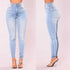 Women’s Slim Fit Denim Skinny Jeans - High Waist Stretch Pencil Pants with Pockets for Casual Fall Outfits, Perfect for Homecoming and Everyday Wear