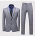 Men's Business Casual Suit Set Blazer Vest Pants Fashionable Slim Fit for Weddings and Work