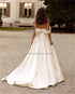 Simple Sweetheart Neck A-Line Wedding Dresses Off the Shoulder