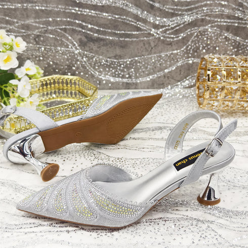 Venus Chan Shoes and Bag Set for Women's Party Heels