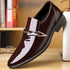 Men's Lacquer Leather Business Shoes Slip-On Korean Edition British Style