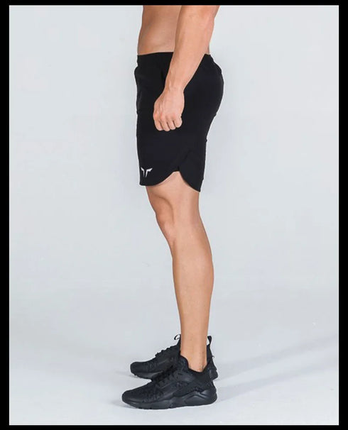 Men's Summer Gym Fitness Double-Decker 2 in 1 Shorts Sports Running Basketball Jogger Bottoms