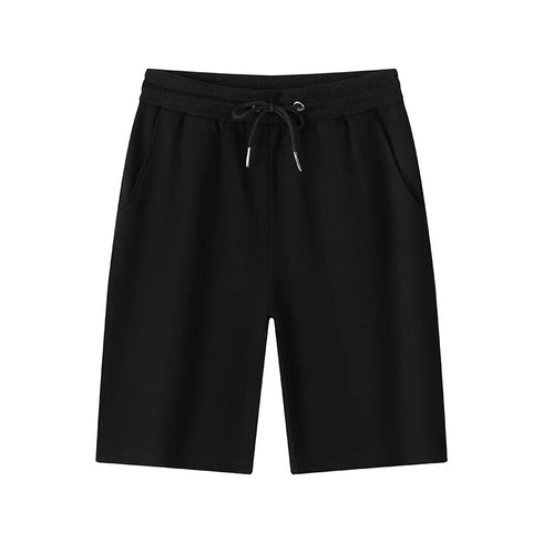 Men's Casual and Fashionable Pure Cotton Shorts with Drawstring