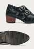 Men's Wedding Shoes Fashion Slim Fit Pointed High Heel Leather Dress Shoes Classic Vintage Style