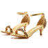 Glamorous Rhinestone Strappy Summer Pumps with 5cm Stiletto Heels for Women