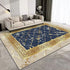 European Style Luxury Gold Area Rug Abstract Texture Washable Living Room Carpet