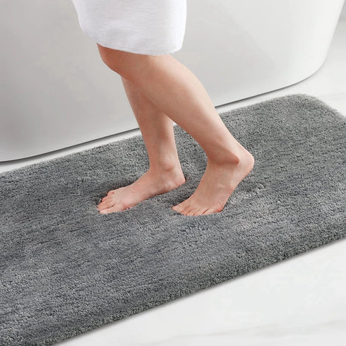 Luxury Absorbent Non-Slip Bath Mat Plush Bathroom Rug Soft Fluffy Carpet