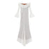 Suninheart White Off The Shoulder Bodycon Dress Wedding Guest Dress for Women