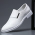 Leather Pointed Toe Men's Formal Dress Loafers for Business Wedding