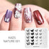 Nature-Inspired Nail Art Stamping Plate - Stainless Steel DIY Manicure Tool with Leaf and Umbrella Patterns for Stunning Nail Designs