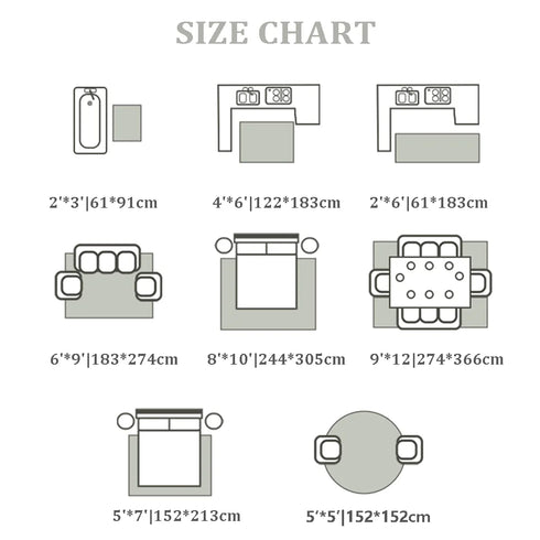 Washable Faux Wool Rug for Bedroom Living Room Kitchen Dining Room Non-Slip Home Decor Carpet Modern Art Design