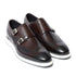 Luxury Mens Casual Sneakers Monk Strap Flats Genuine Leather Walk Shoes