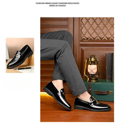 Large Size Men's Dress Shoes Soft Sole Casual Wedding Footwear