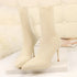 Sexy Sock Boots Knitting Stretch High Heels for Women Fashion Shoes Ankle Boots