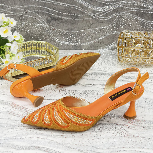 Venus Chan Shoes and Bag Set for Women's Party Heels