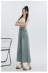 Wide Leg Loose Denim Ankle-Length Jeans for Women - Trendy Streetwear Pants Perfect for Summer Outfits and Casual Styling
