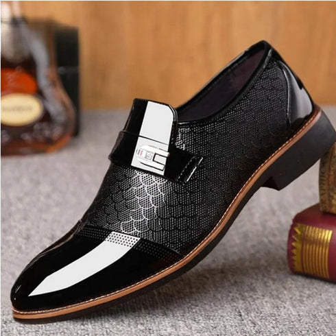 Elegant Men Formal Buckle Shoes for Weddings and Special Occasions