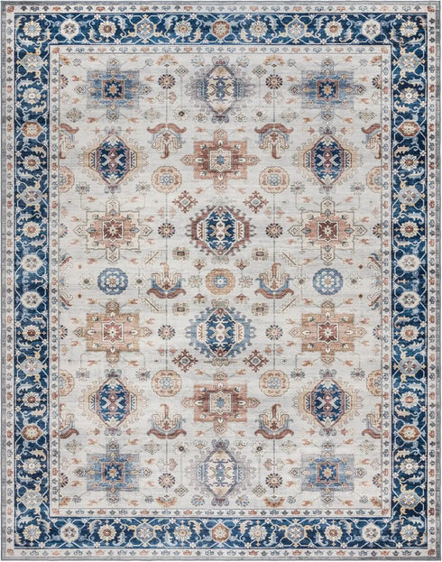 Printed Indoor Boho Area Rug Non Slip Super Strong Home Décor for Entryway Bedroom Living Room