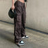 Vintage-Inspired Low Waist Y2K Cargo Pants for Women - Trendy Straight Denim Jeans with Pockets for Effortless Streetwear Looks and Fall Outfits with Jeans