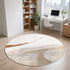 Modern Style Round Carpet Thickened Anti Slip Mat Soft Fluffy Decor Rug