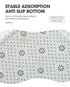 3 Piece Solid Color Bathroom Carpet Set Non-Slip Toilet Lid Cover Rugs Kit