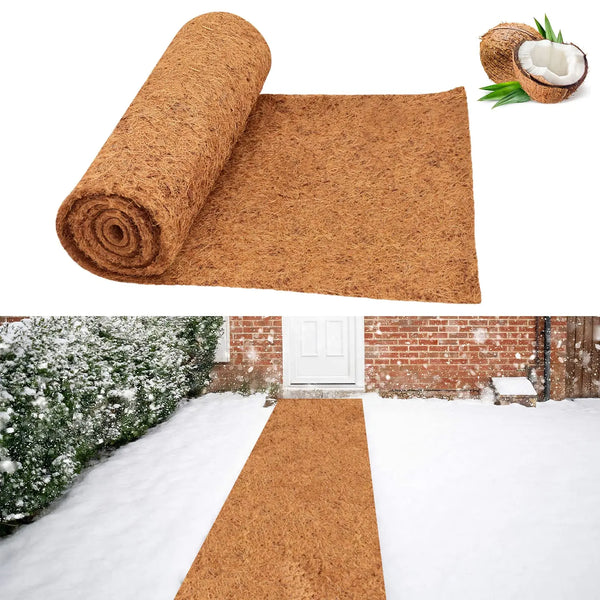 Natural Coconut Fiber Carpet for Outdoor Garden and Winter Walkways