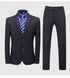 Men's Business Casual Suit Set Blazer Vest Pants Fashionable Slim Fit for Weddings and Work