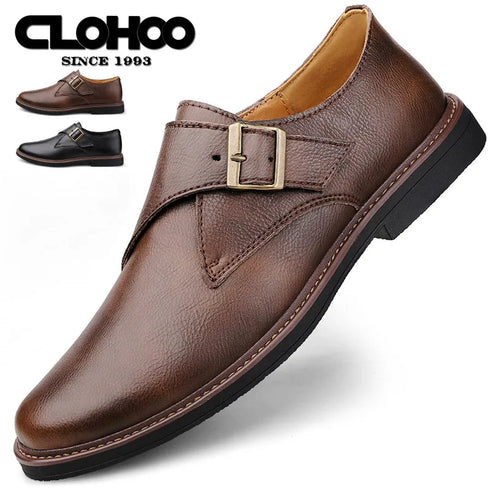 Fashionable Men's Pointed Banquet Business Wedding Shoes Casual Leather Footwear