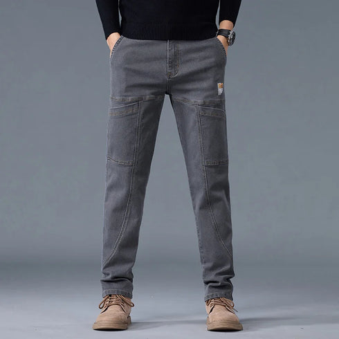 Men's Jeans Straight Cut Casual Fit With Fashion Print Jeans