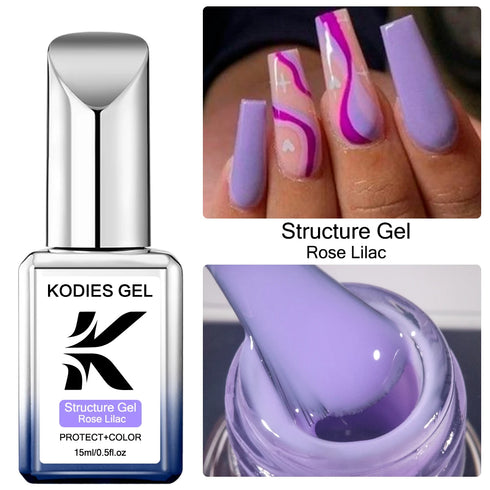 Vibrant Semi-Permanent UV Rubber Base Gel Nail Polish for Stunning Nail Art - Long Lasting 2-in-1 Structure for Easy Application and Soak Off Manicure
