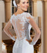 Europe Mermaid Wedding Dress M03 Small Pearls Beaded Lace