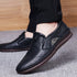 Man Retro Penny Handmade Loafer Casual Shoes Genuine Cow Leather Comfortable Slip-On Design
