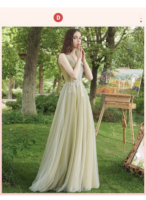 Strapless Applique Tulle Bridesmaid Dress With Floral Embellishments Evening Gown