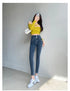 Women's High Waist Stretch Jeans - Fashionable Slim Denim Pants