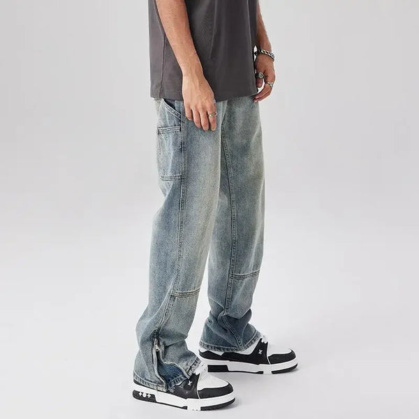 Men's Fashion Jeans Casual Cotton Classic Style Trousers