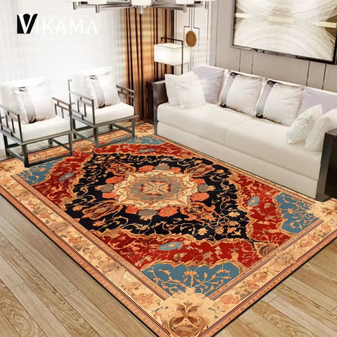 Luxury Persian Large Size Carpet for Living Room Decor Non-Slip Washable Rug