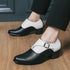 Leather Shoes for Men Cuban Style Heightening Wedding and Business Casual Footwear