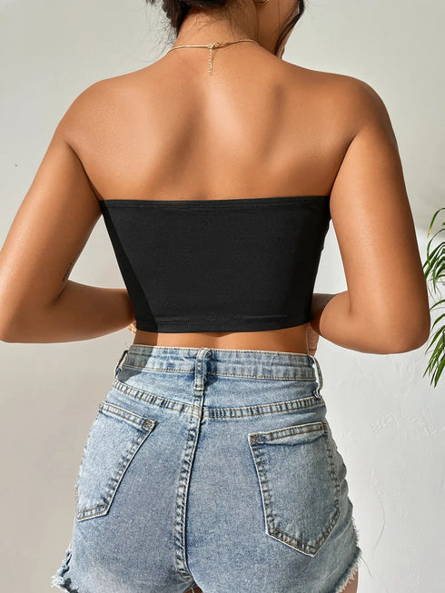 Plus-size seamless ice silk top breast women spring summer thin breathable sexy gathering strapless womens underwear