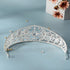 Elegant Crystal Leaf Bridal Tiara - Fashion Rhinestone Diadem Headpiece for Weddings