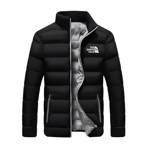 Men's Warm Stand Collar Winter Down Jacket - Casual Street Fashion Parka for Autumn and Winter Adventures