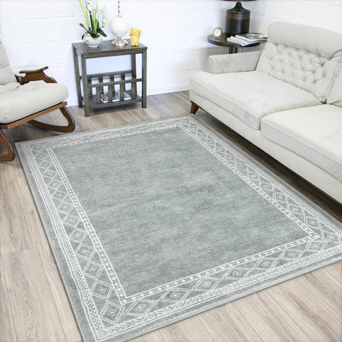 Modern Area Rugs Washable Carpet for Living Room Non-slip Large Decorative Mats