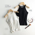 Slim Halter Neck Off-Shoulder Camisole Tops for Women - Stylish Solid Tank Tees with Chest Pad for Comfortable Summer Wear