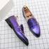 Elegant Men's Leather Loafers with Tassel Design - Comfortable Slip-On Moccasin Shoes for Formal Business and Casual Occasions, Available in Big Sizes 38-48